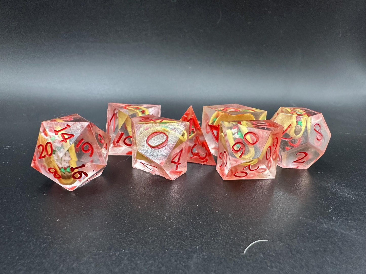 Taco Dice Set – Food-Themed Polyhedral RPG Dice for Tabletop Games