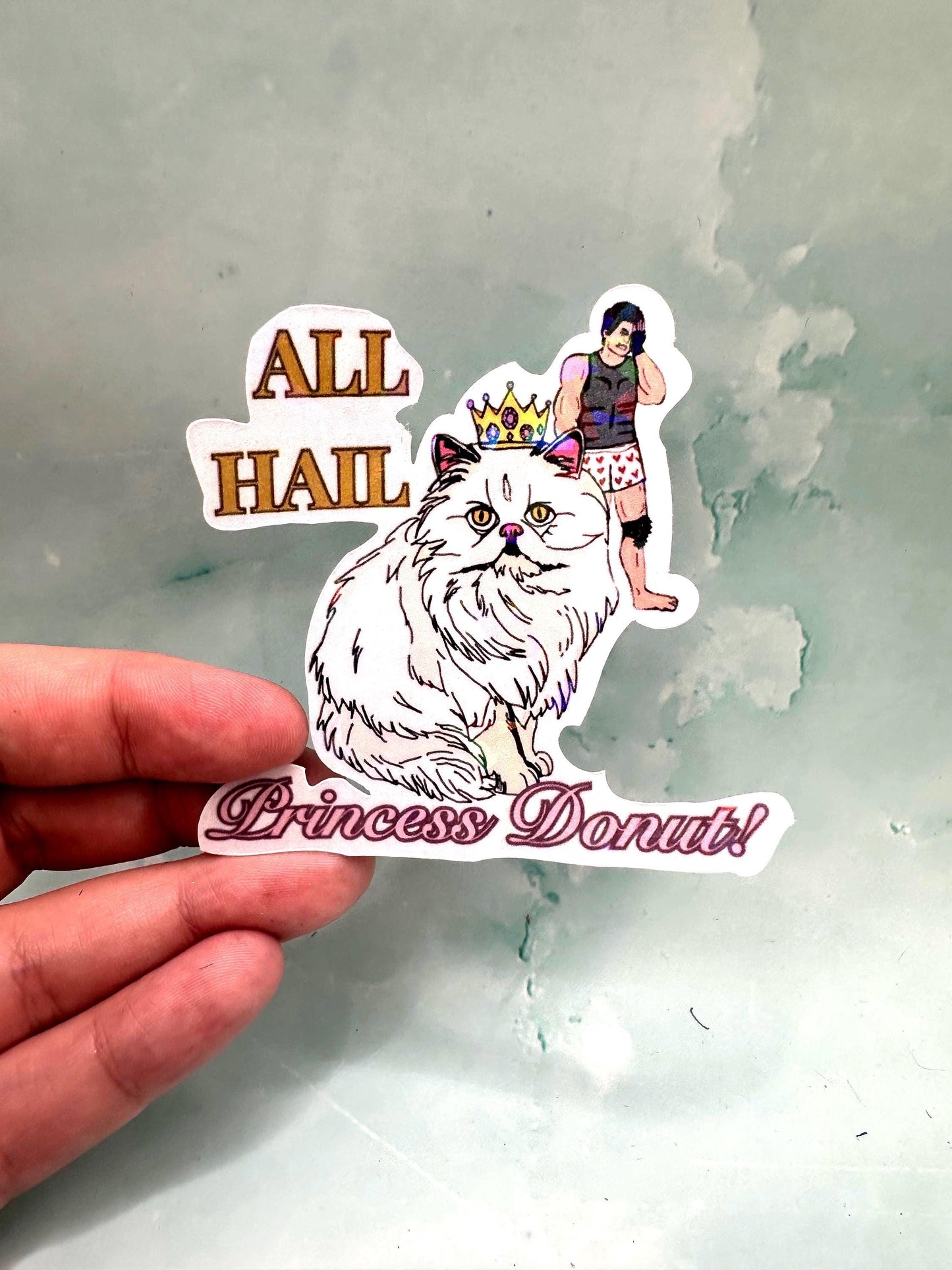 All Hail Princess Donut Sticker Dungeon Crawler Carl Fan Art | Funny Gamer Gift | RPG