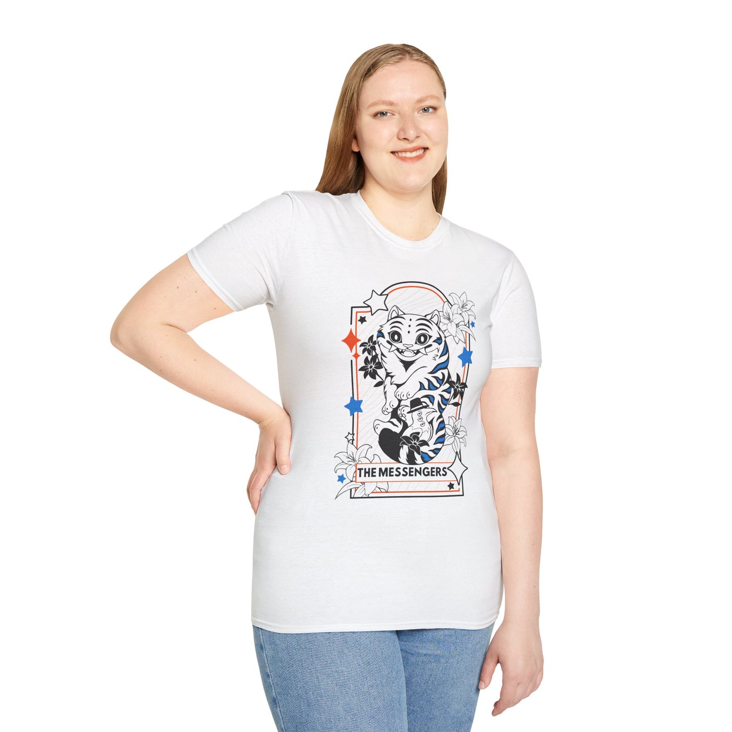 KPOP Derpy Tiger Tarot Softstyle T-Shirt