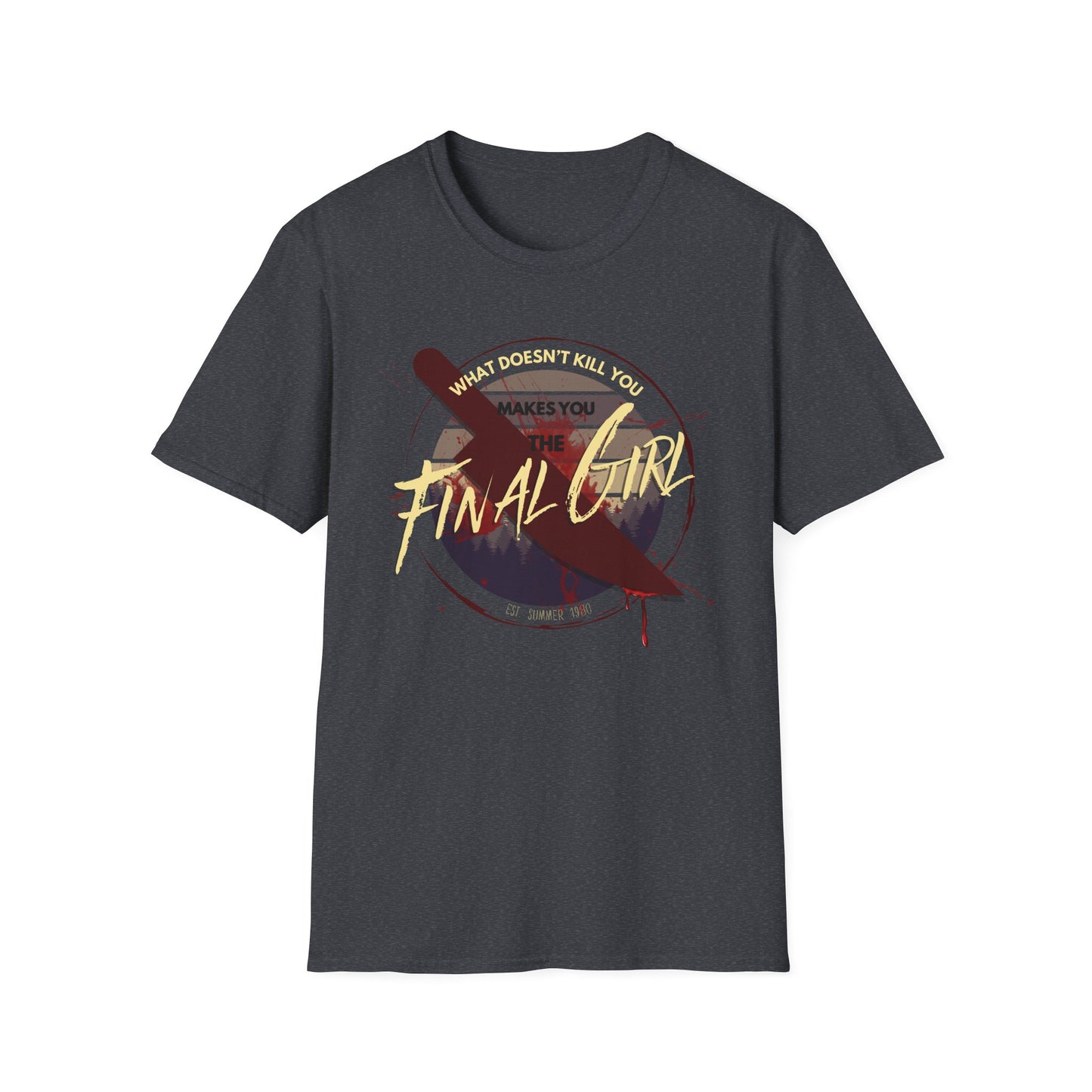 Final Girl Horror Themed Unisex T-Shirt | Spooky Shirt for Halloween V2