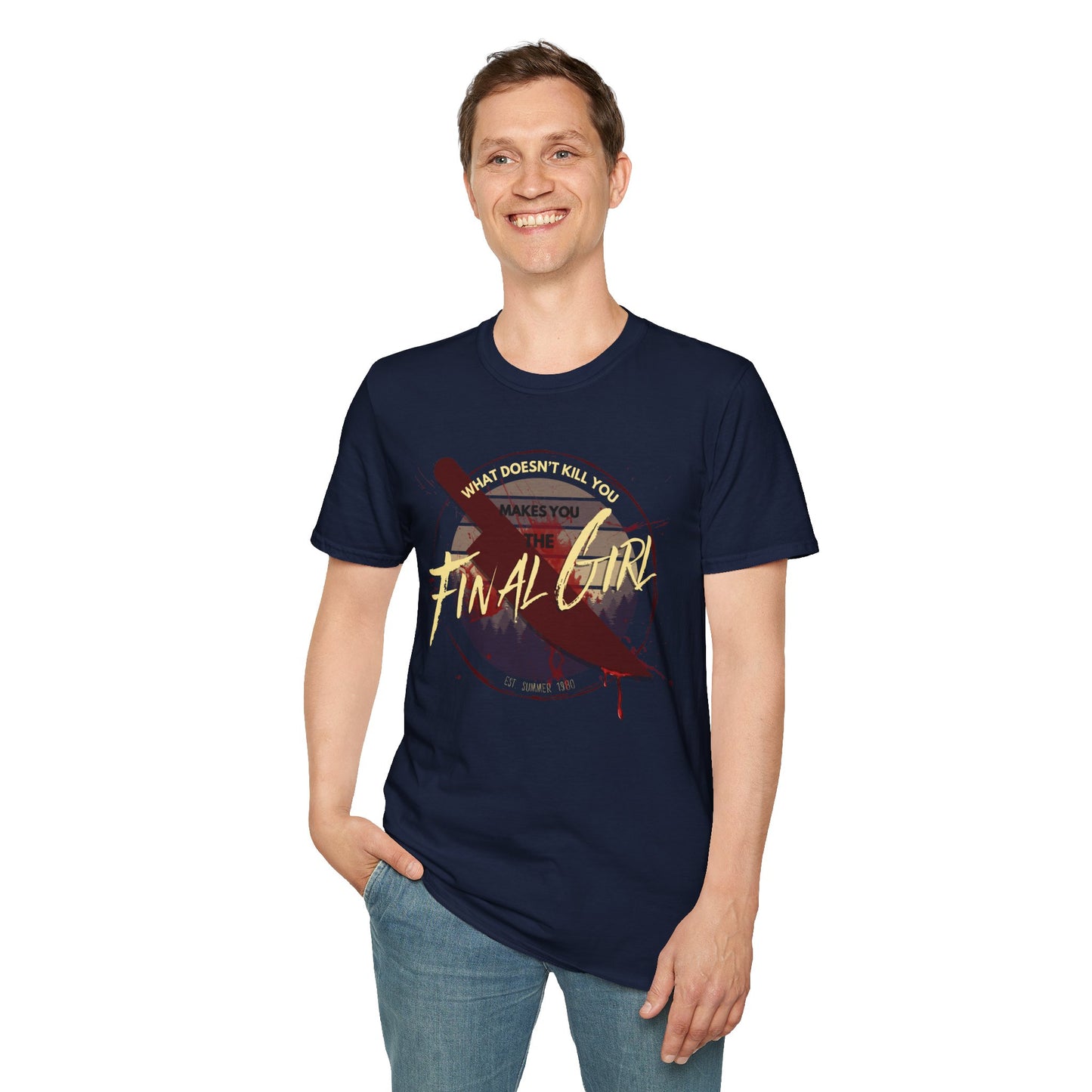 Final Girl Horror Themed Unisex T-Shirt | Spooky Shirt for Halloween V2