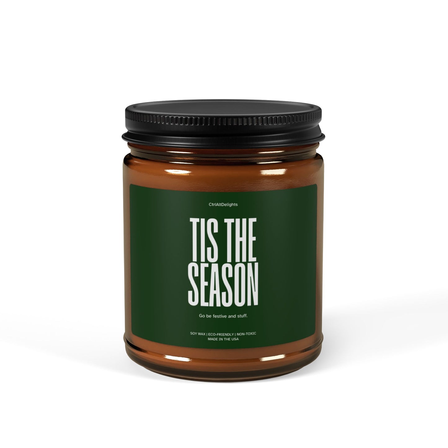 Tis the Season Christmas Candle