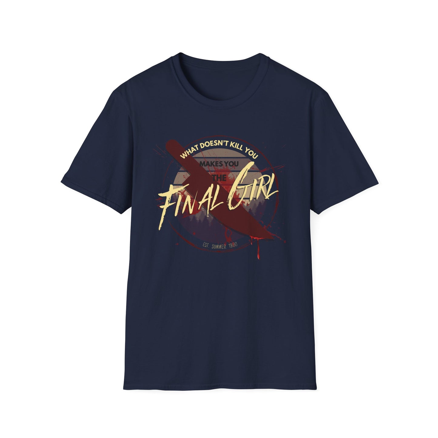 Final Girl Horror Themed Unisex T-Shirt | Spooky Shirt for Halloween V2