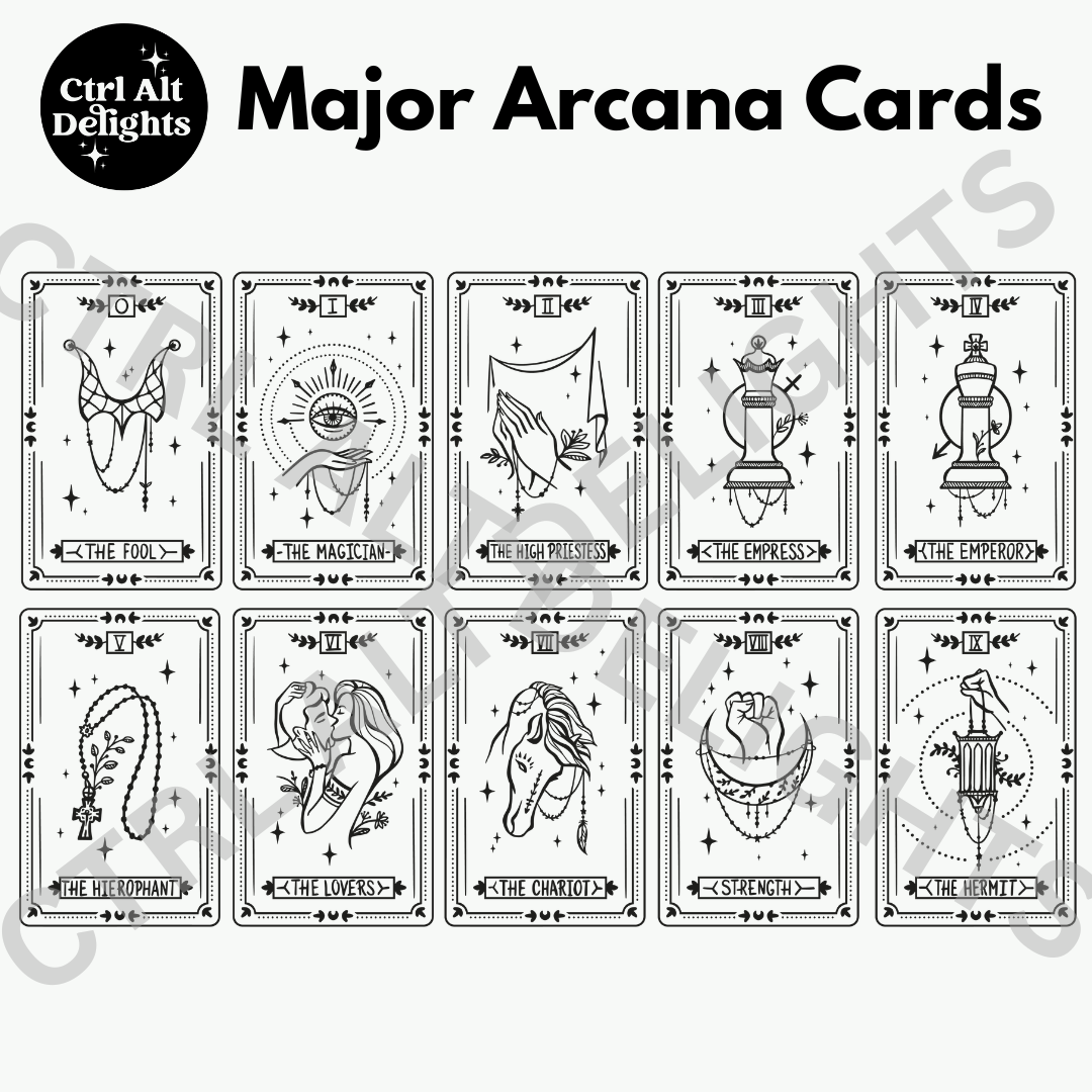 Clear Holographic Major Arcana Bookmark