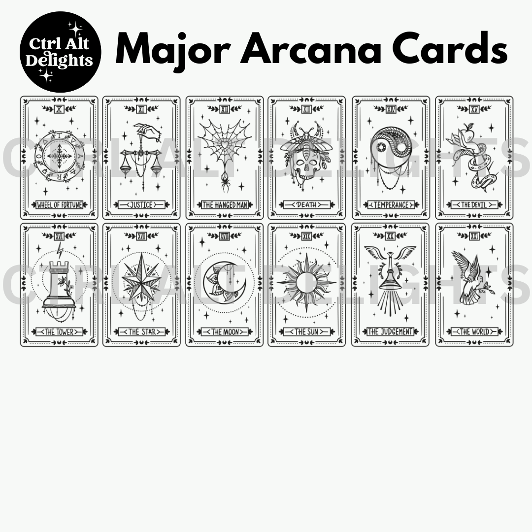 Clear Holographic Major Arcana Bookmark
