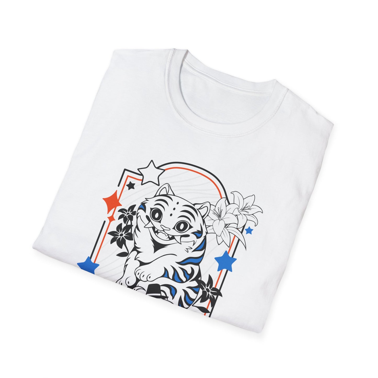 KPOP Derpy Tiger Tarot Softstyle T-Shirt
