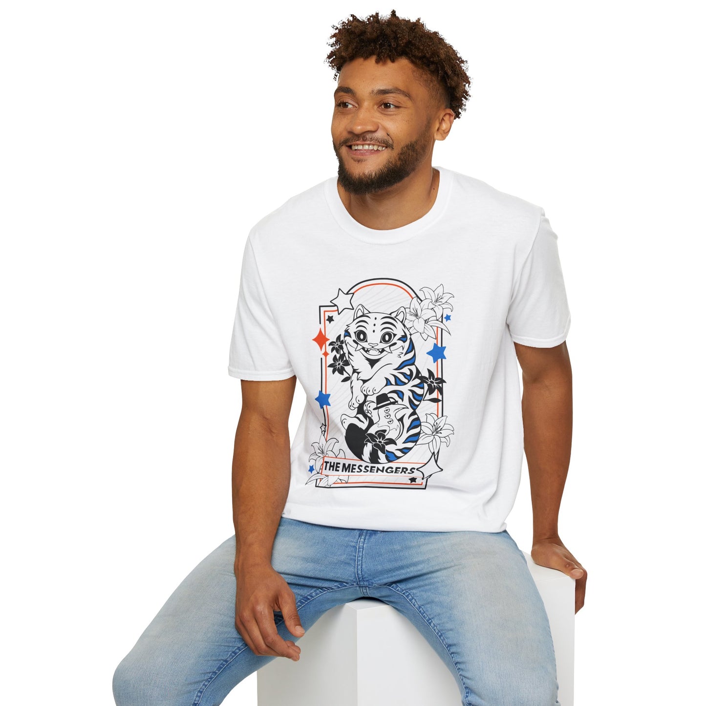 KPOP Derpy Tiger Tarot Softstyle T-Shirt