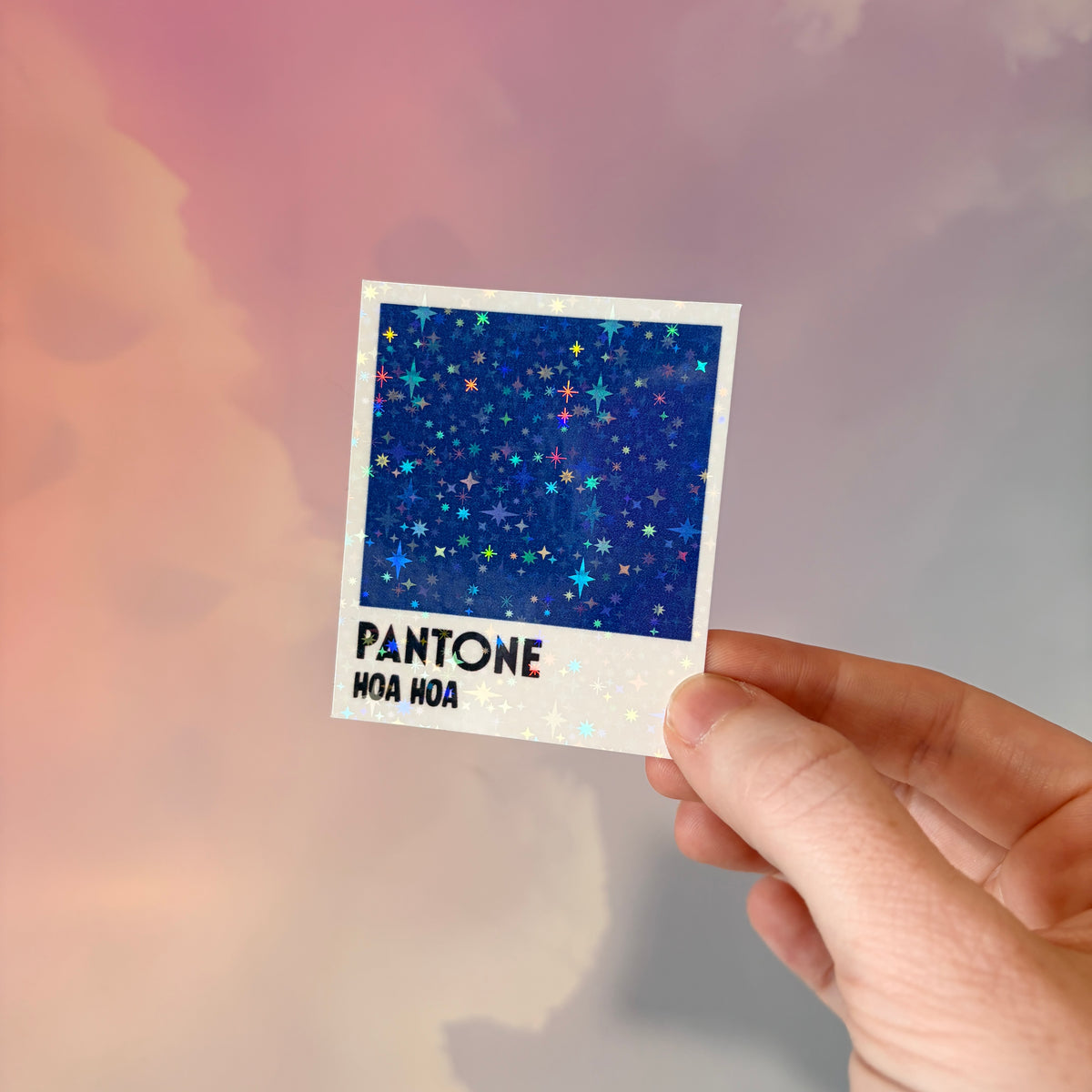 Twilight-inspired paint sample sticker styled like a paint store color card, available with “Hoa Hoa” or “Skin of a Killer” vampire-themed text.