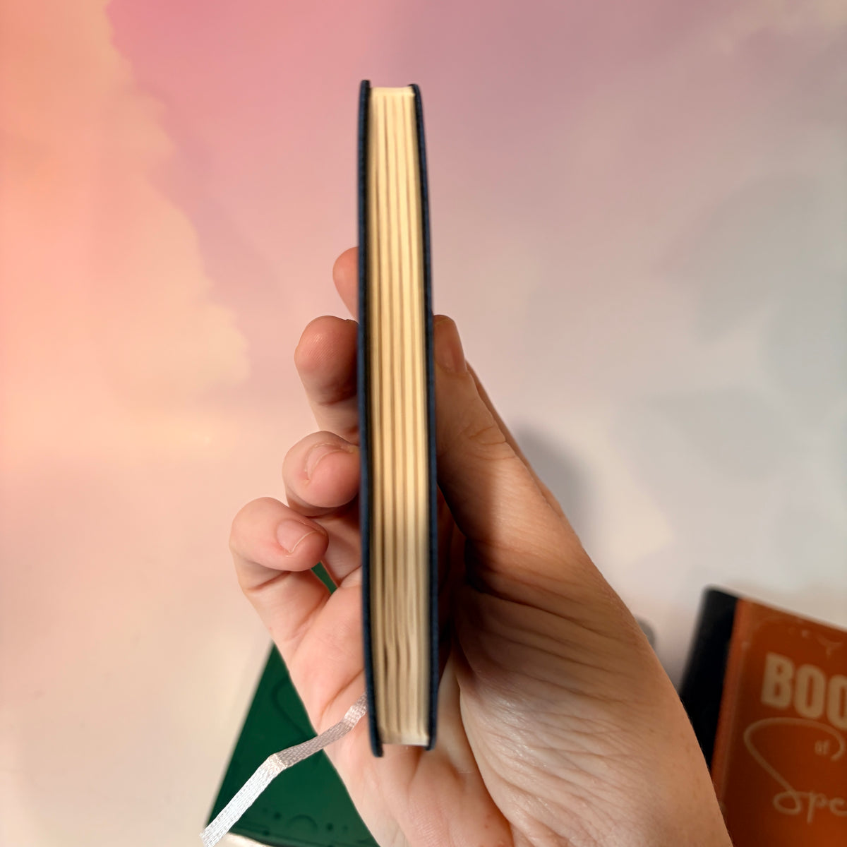 Mini green leather notebook with “Book of Spells” laser engraved on the cover in black lettering. Approximately 4 x 2.5 inches, with 50 lined pages. Available in brown, green, blue, gray, and black.

