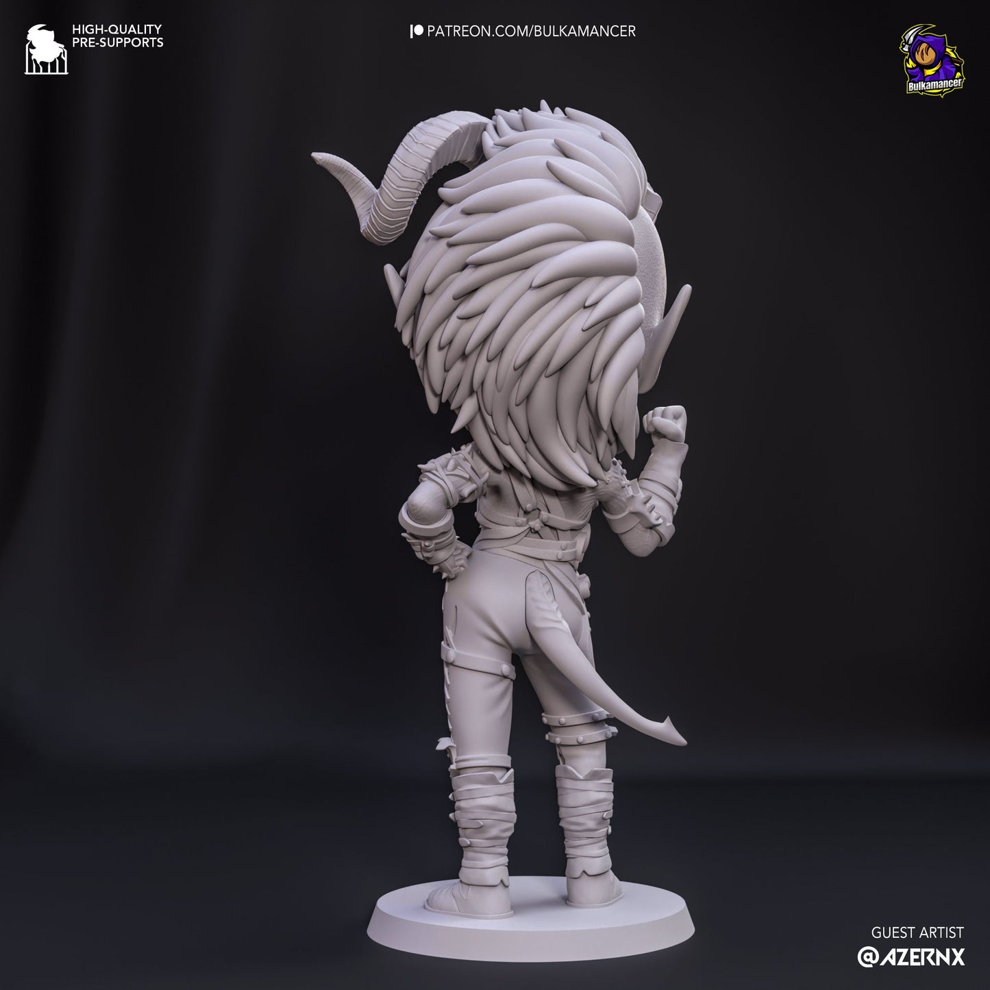 Baldur's Gate 3 Karlach Chibi Figurine, 106mm