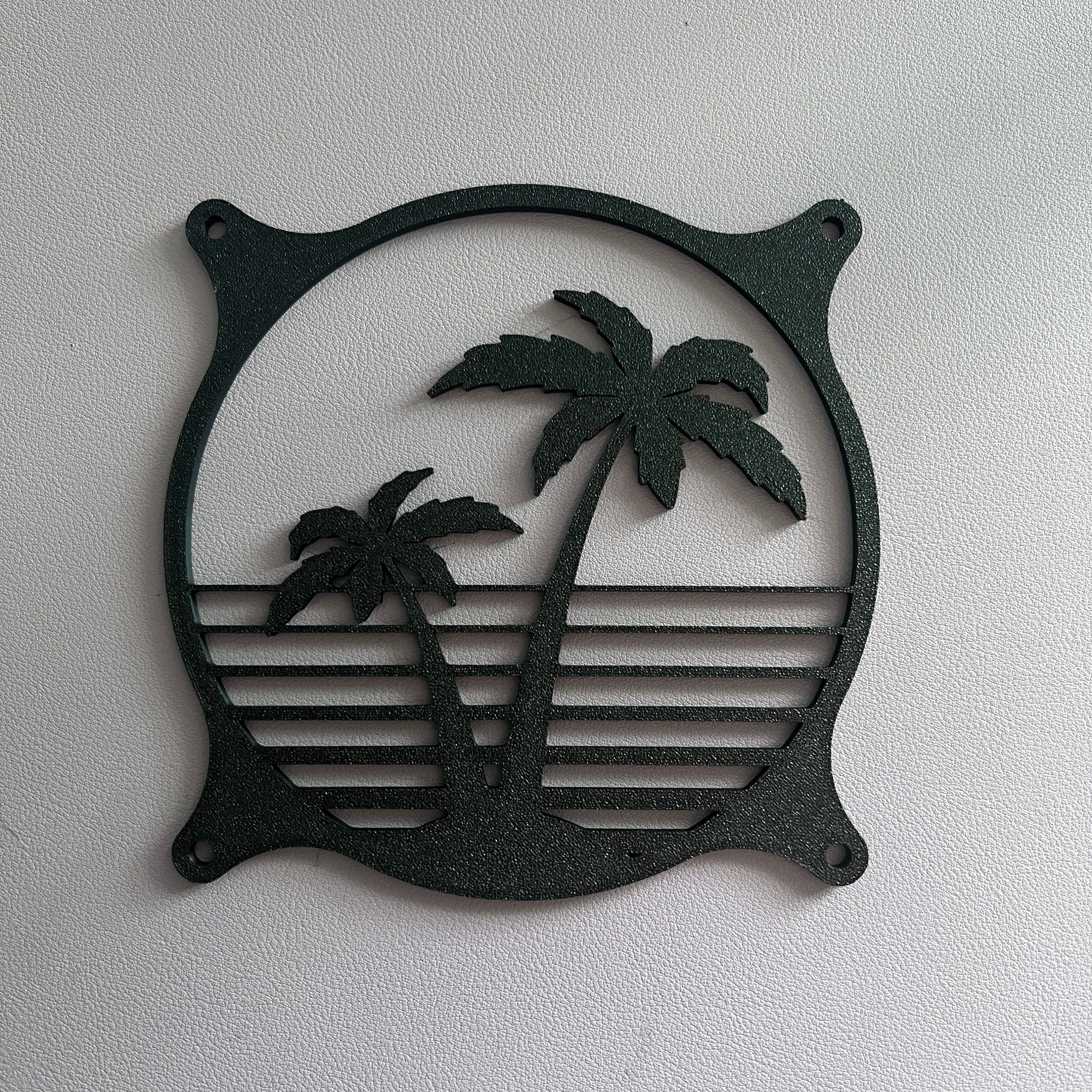 Cyberpunk Palm Tree PC Fan Cover | 120mm Gaming PC Mod – CtrlAltDelights