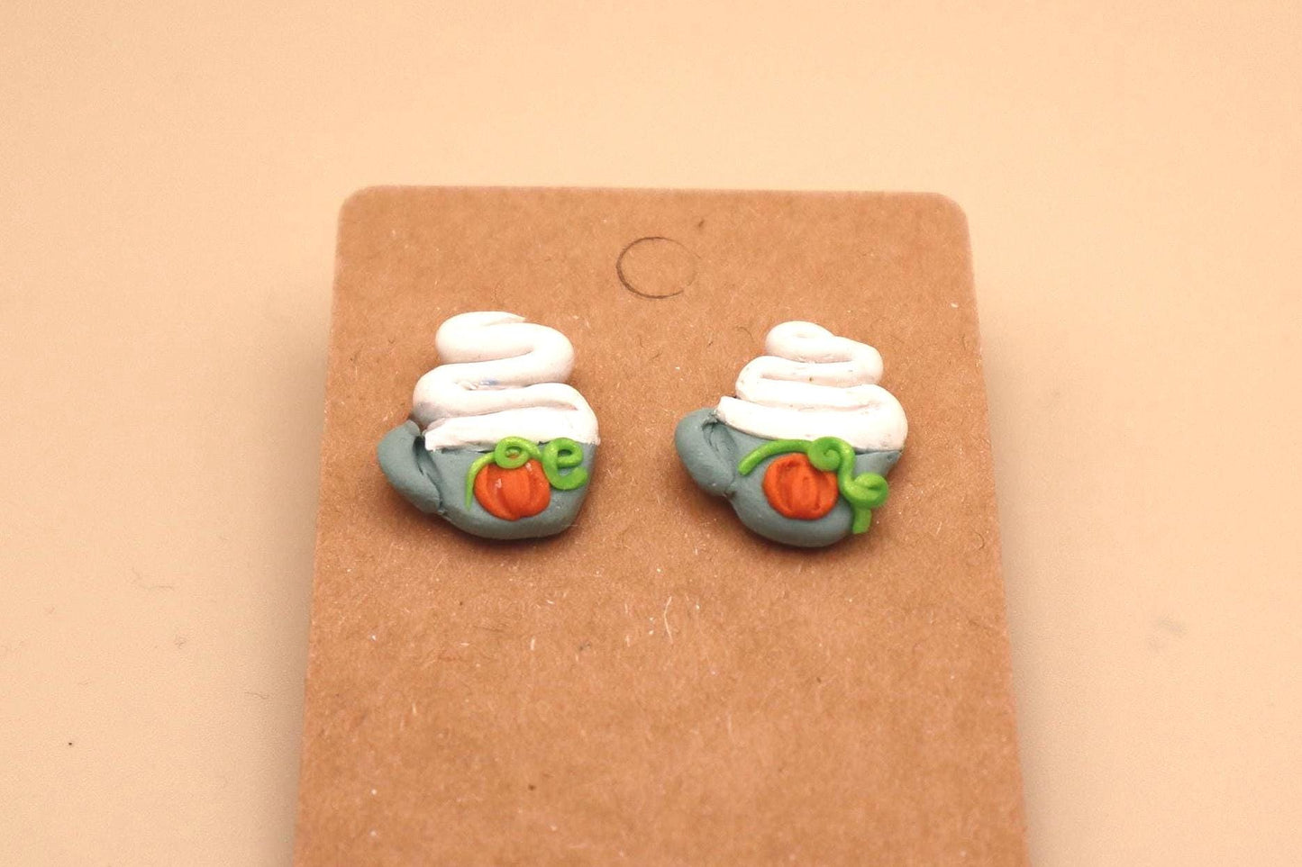 Pumpkin Spice Latte PSL Mug Stud Earrings