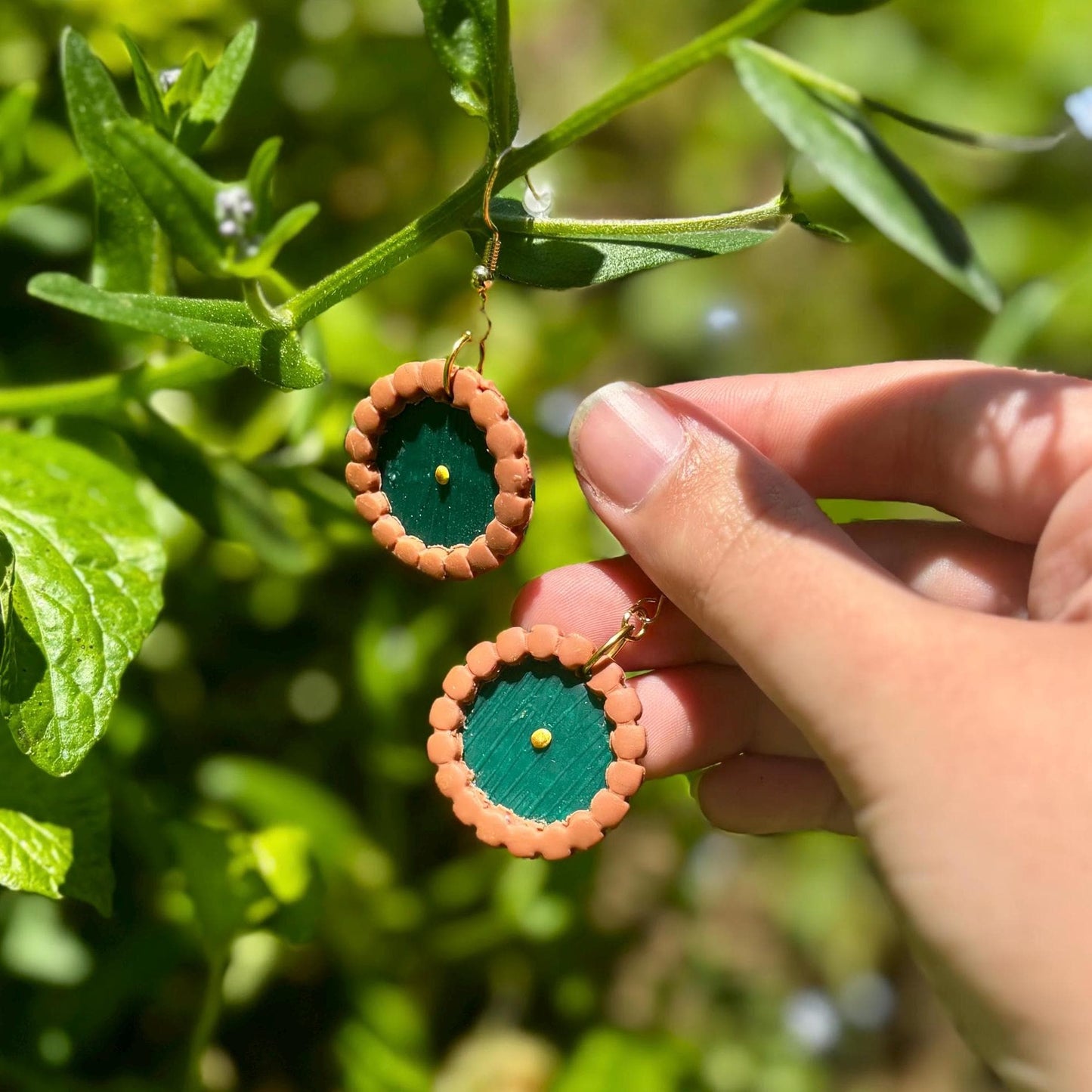 Halfling Door Earrings – Polymer Clay Hobbit Jewelry, LOTR Inspired