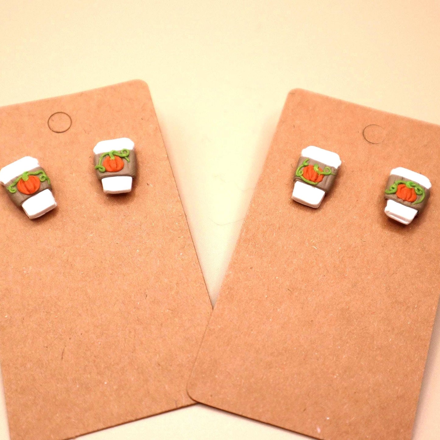 PSL To-Go Cup Stud Earrings • Fall Coffee Jewelry