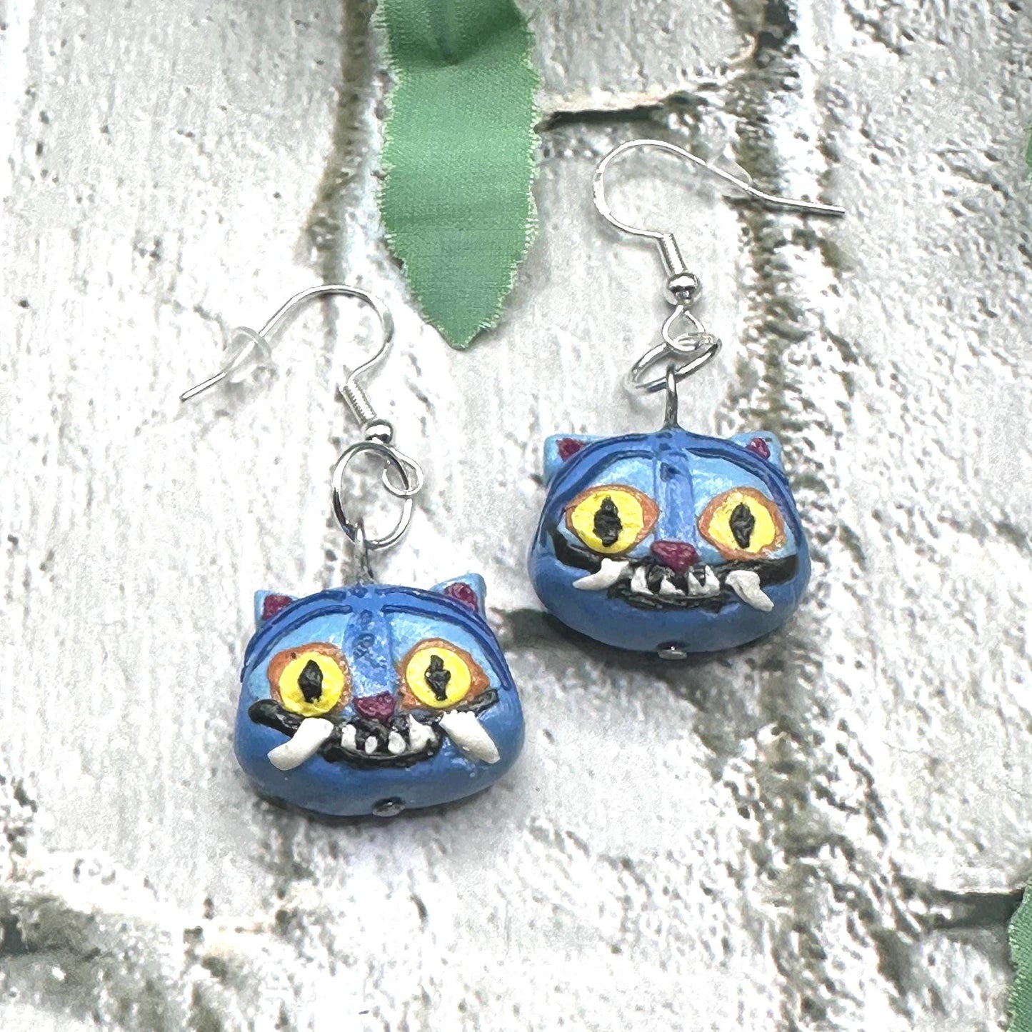Handmade Derpy Tiger Earrings | Kpop Demon Hunter Jewelry