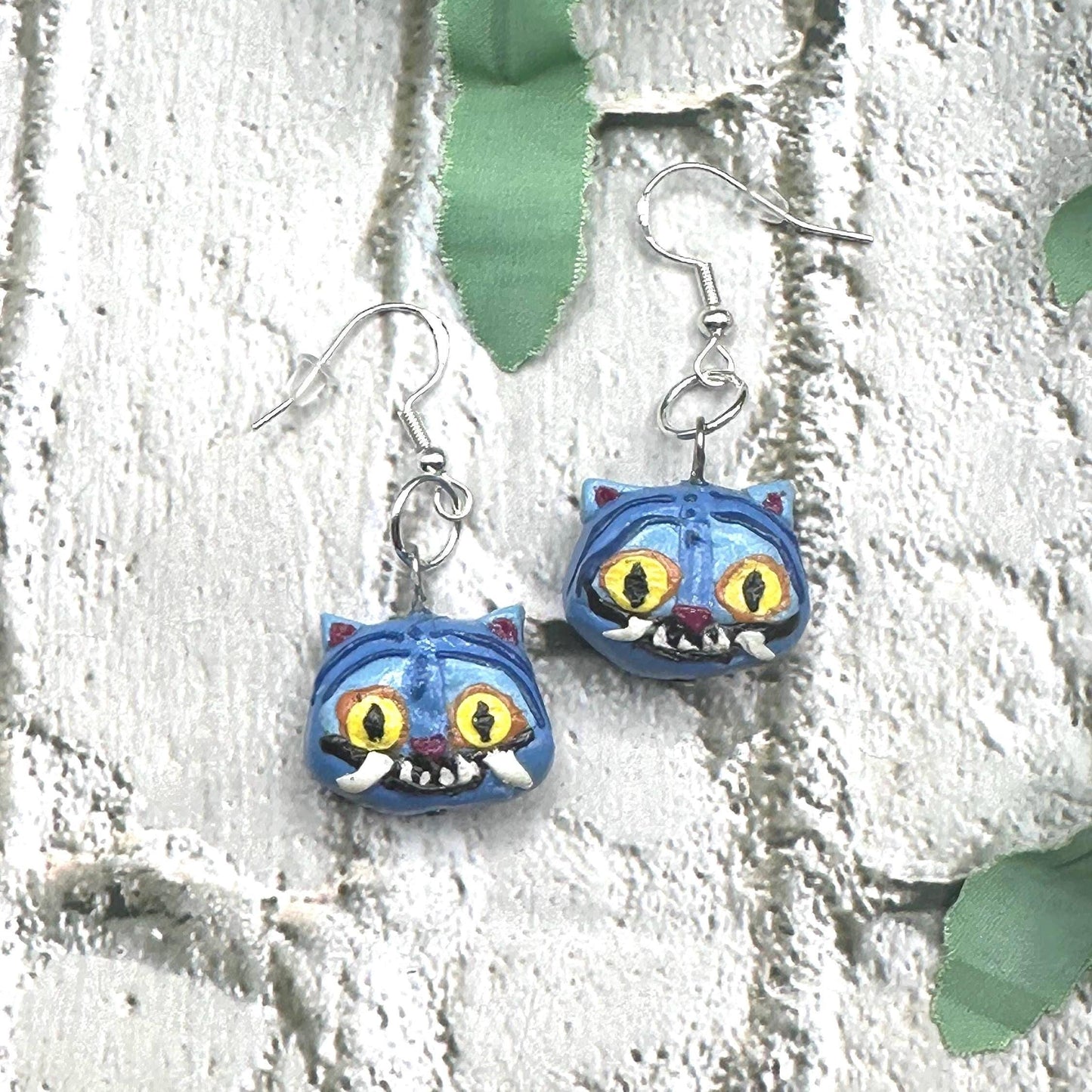 Handmade Derpy Tiger Earrings | Kpop Demon Hunter Jewelry