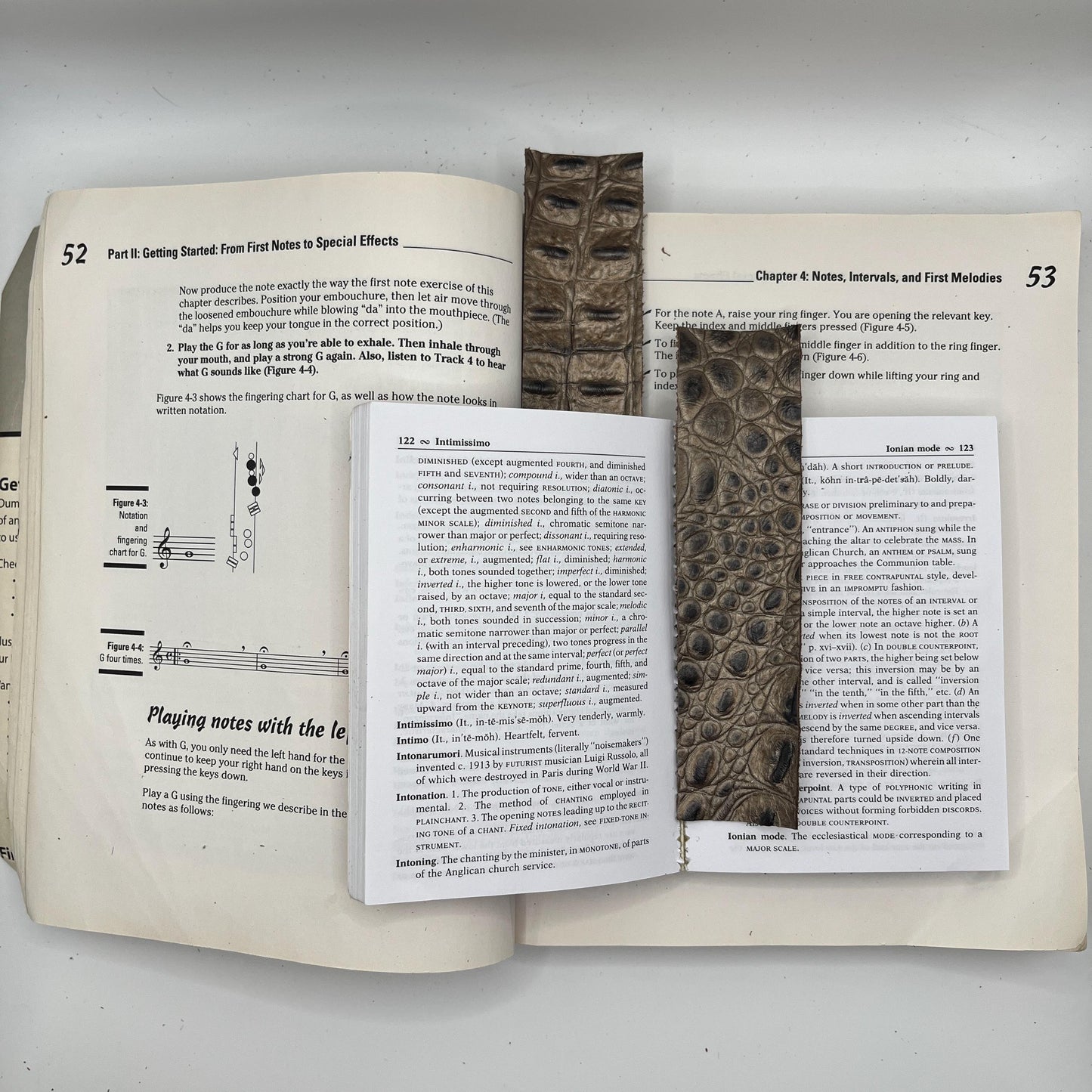 Handmade upcycled Italian leather bookmark cut from upholstery-grade leather scraps, slim durable page marker with natural grain, sustainable gift for readers and book lovers