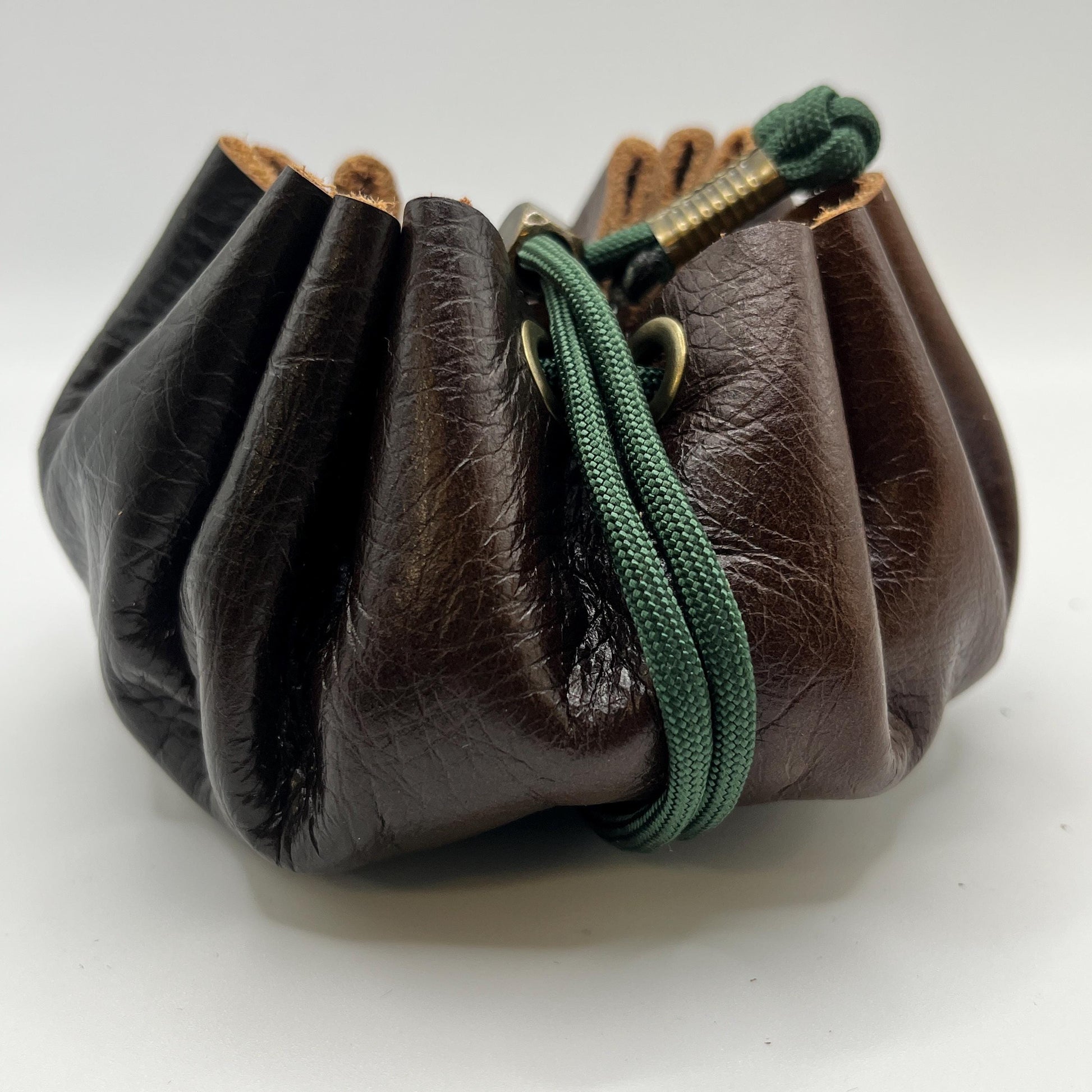 Handmade Mini Dice Bag | Upcycled Italian Leather D&D Pouch