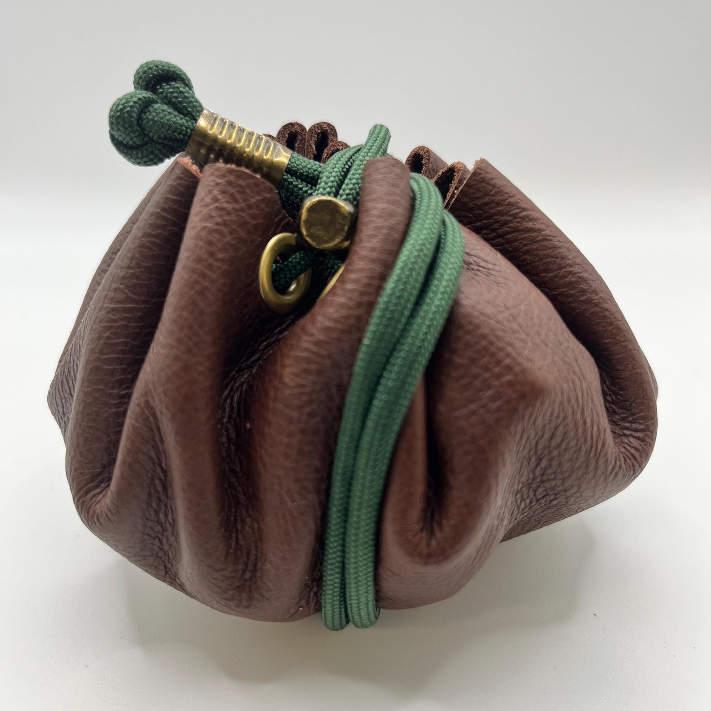 Handmade Mini Dice Bag | Upcycled Italian Leather D&D Pouch