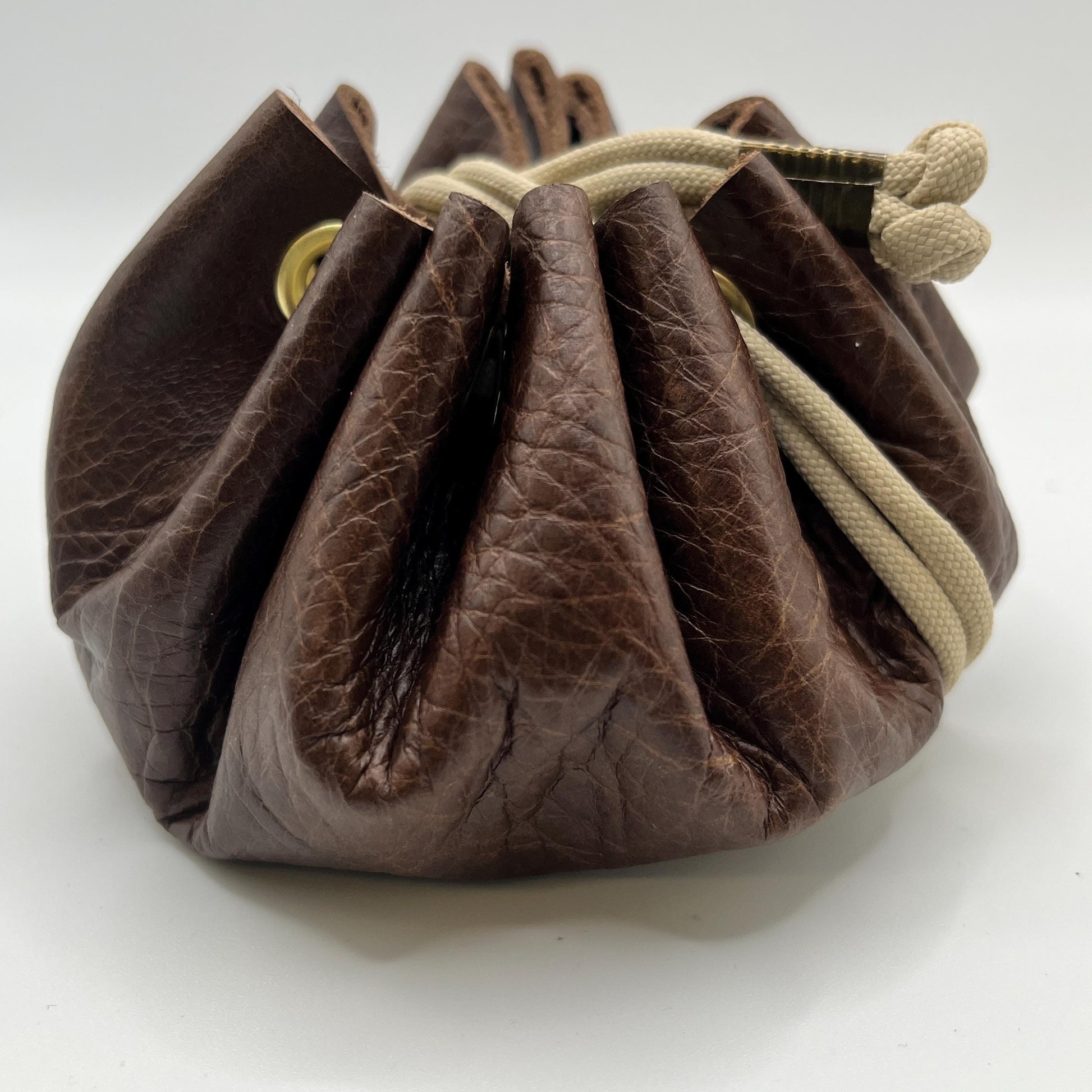 Handmade Mini Dice Bag | Upcycled Italian Leather D&D Pouch