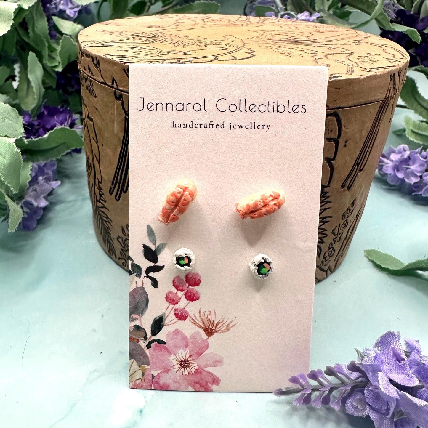 Sushi inspired Stud Earrings Set
