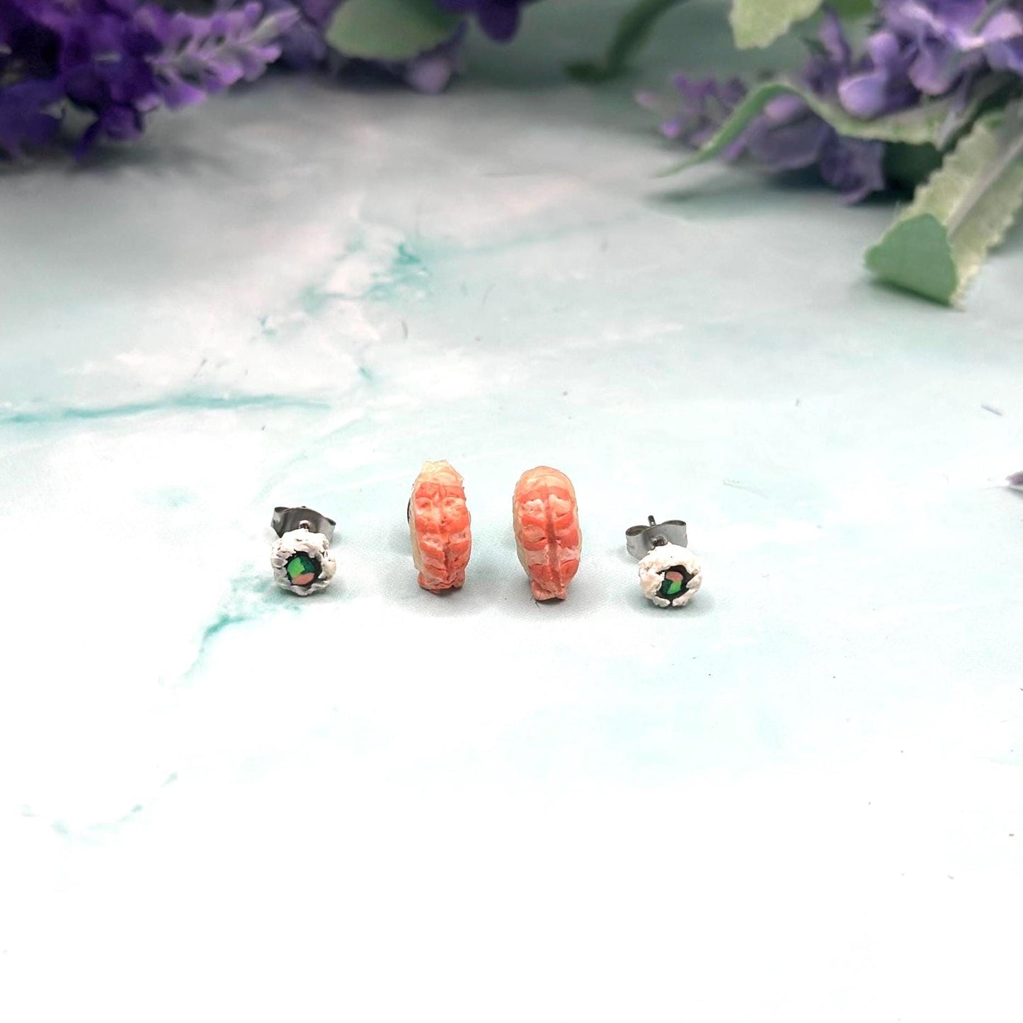 Sushi inspired Stud Earrings Set