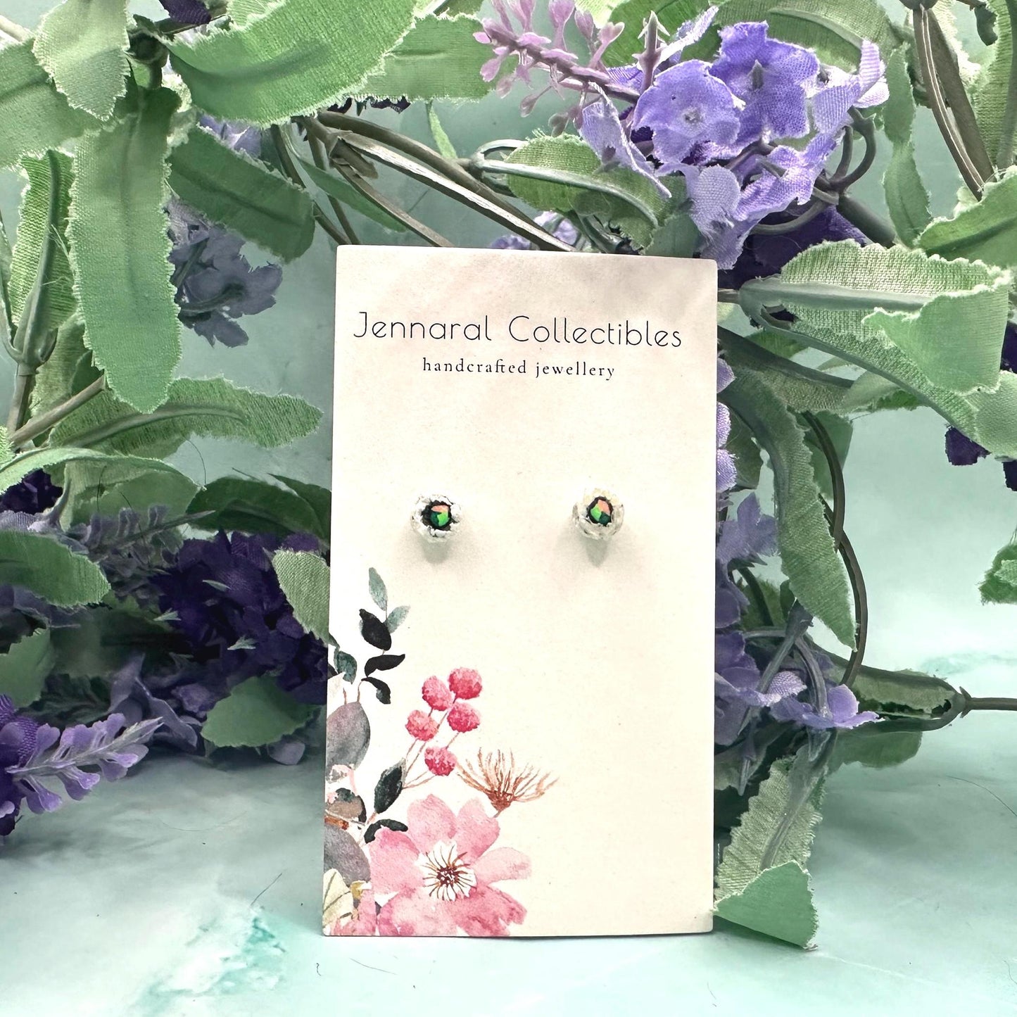 California Roll Sushi inspired Stud Earrings