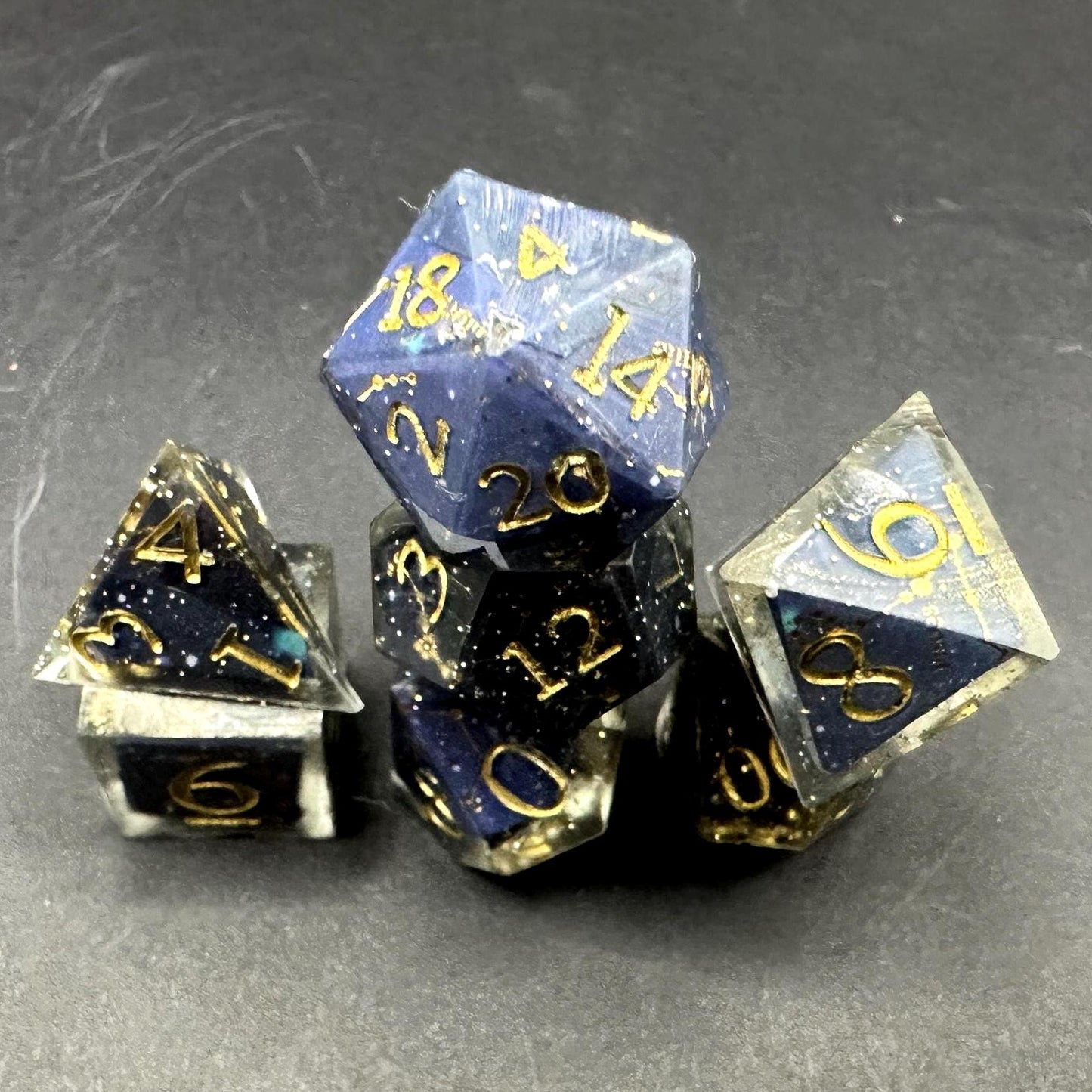 Astrology Constellation Dice Set, Zodiac Celestial RPG DnD Polyhedral Galaxy