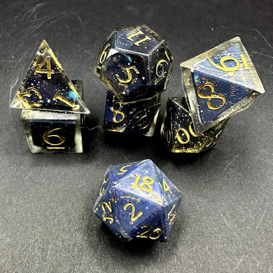 Astrology Constellation Dice Set, Zodiac Celestial RPG DnD Polyhedral Galaxy