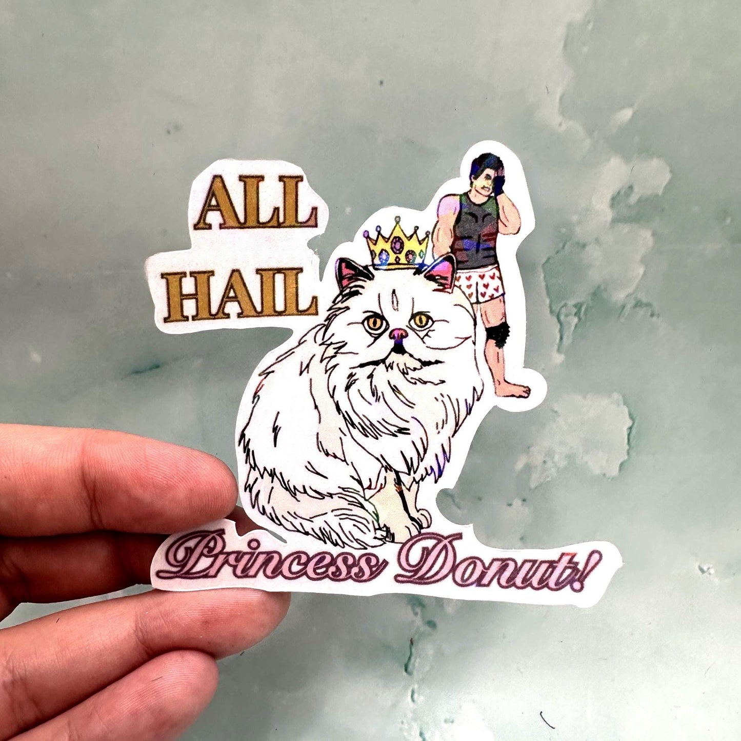 All Hail Princess Donut Sticker Dungeon Crawler Carl Fan Art | Funny Gamer Gift | RPG