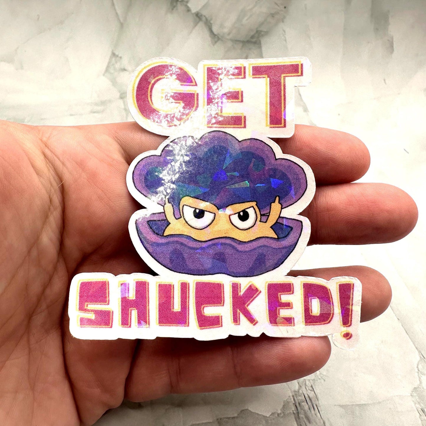 Get Shucked Edgy Funny Sticker