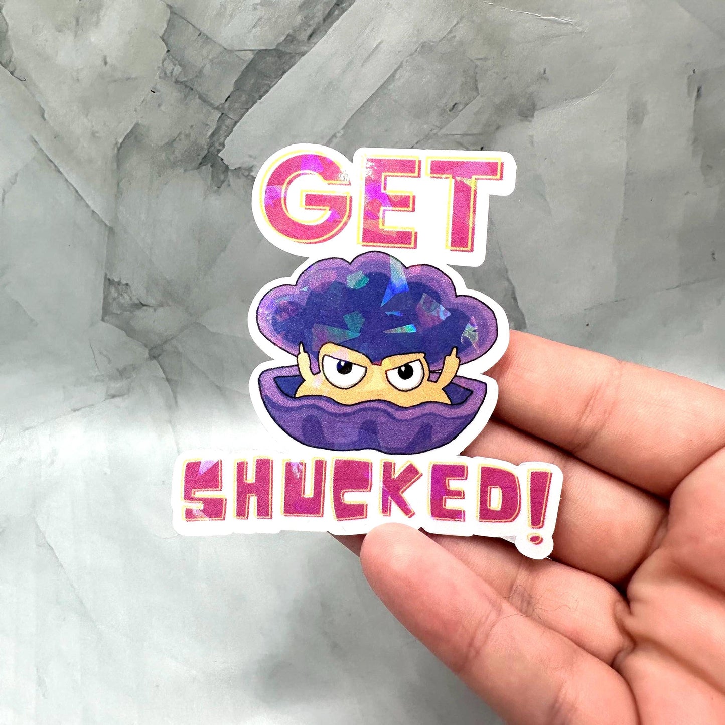 Get Shucked Edgy Funny Sticker
