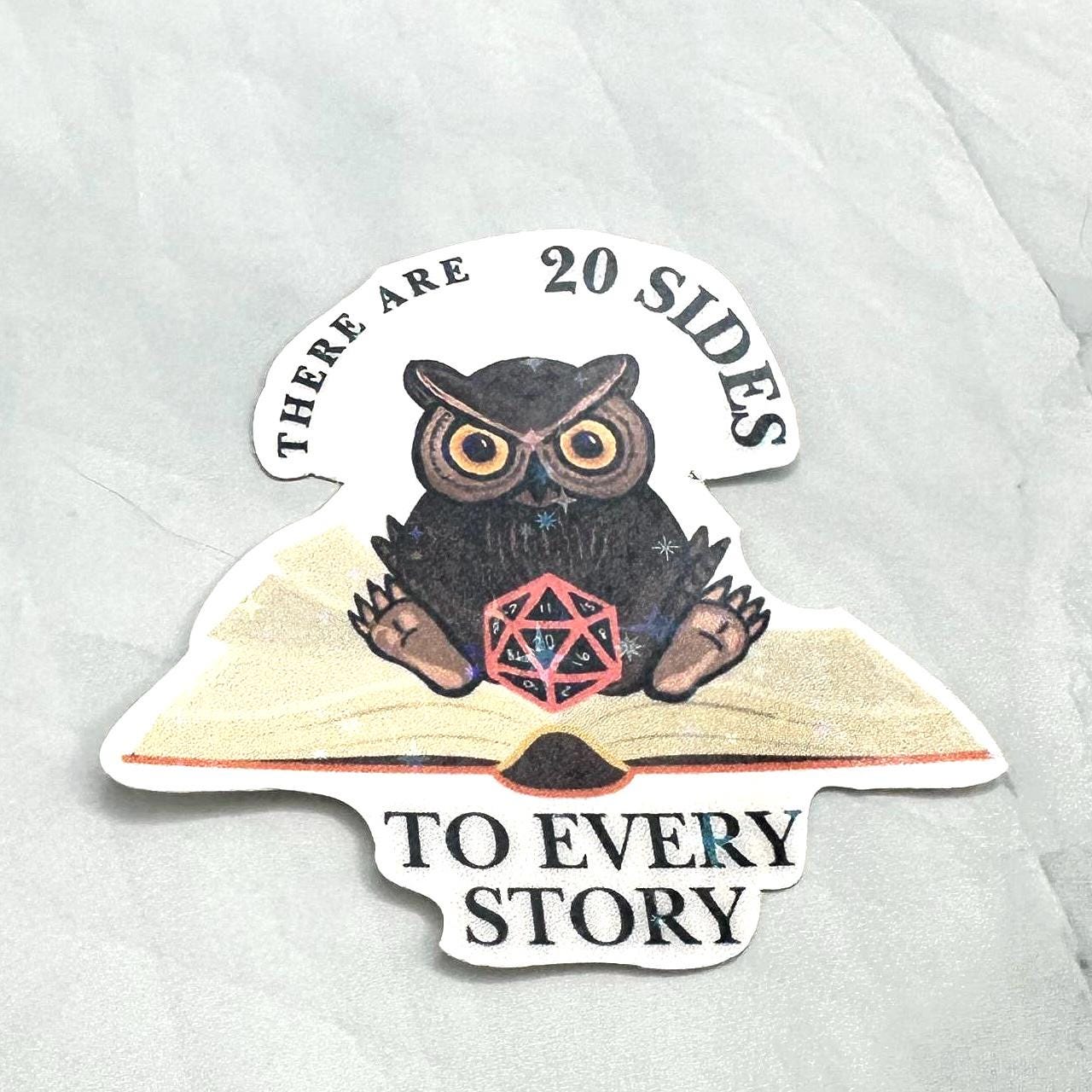 20 Sides to Every Story D&D Sticker