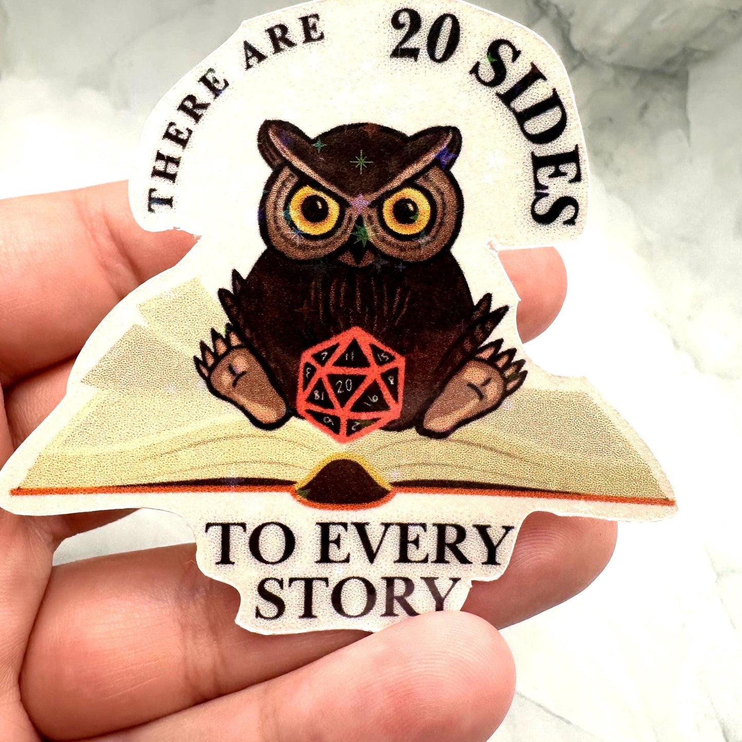 20 Sides to Every Story D&D Sticker