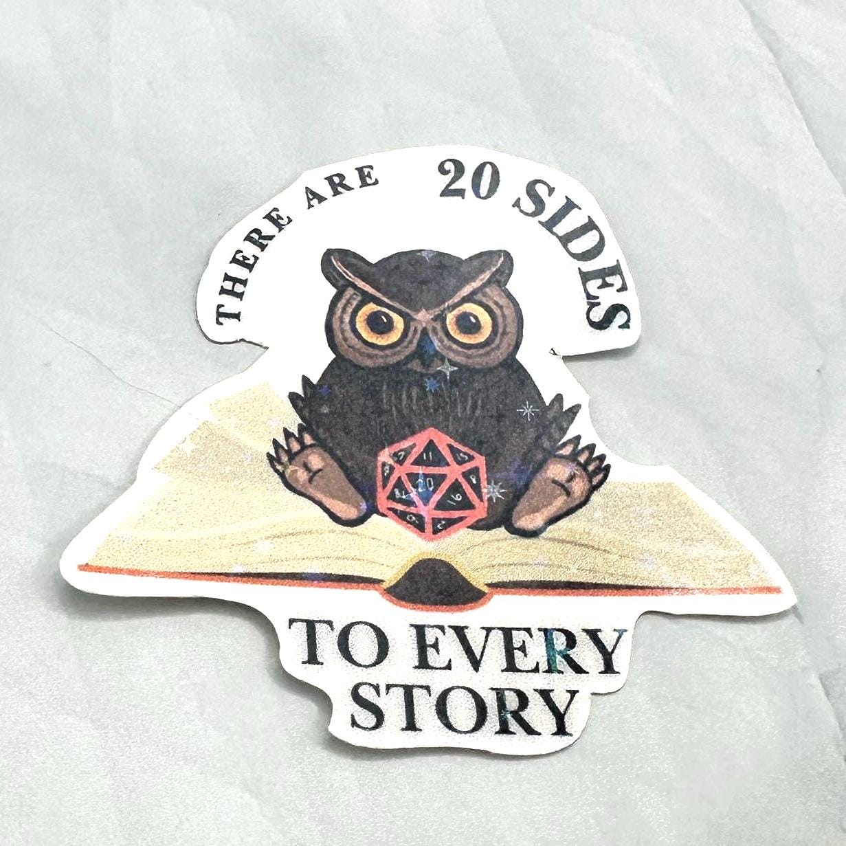 20 Sides to Every Story D&D Sticker