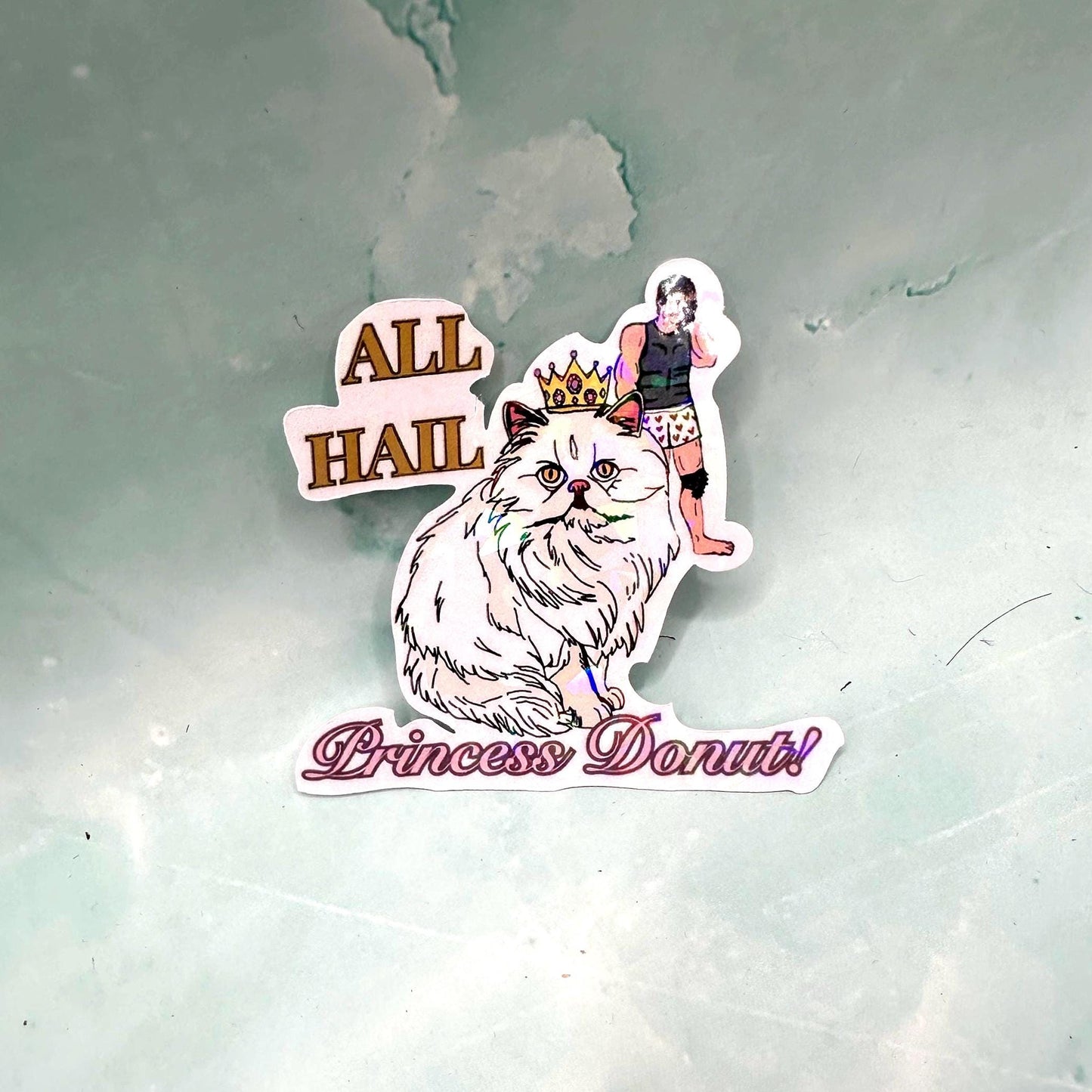 All Hail Princess Donut Sticker Dungeon Crawler Carl Fan Art | Funny Gamer Gift | RPG