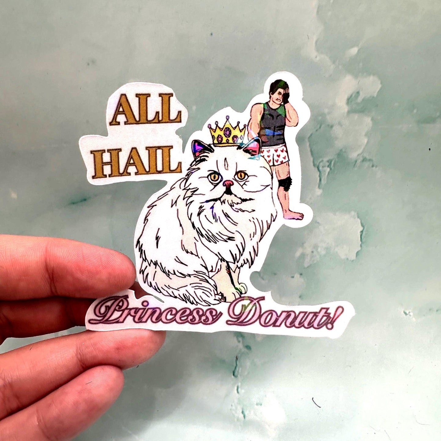 All Hail Princess Donut Sticker Dungeon Crawler Carl Fan Art | Funny Gamer Gift | RPG
