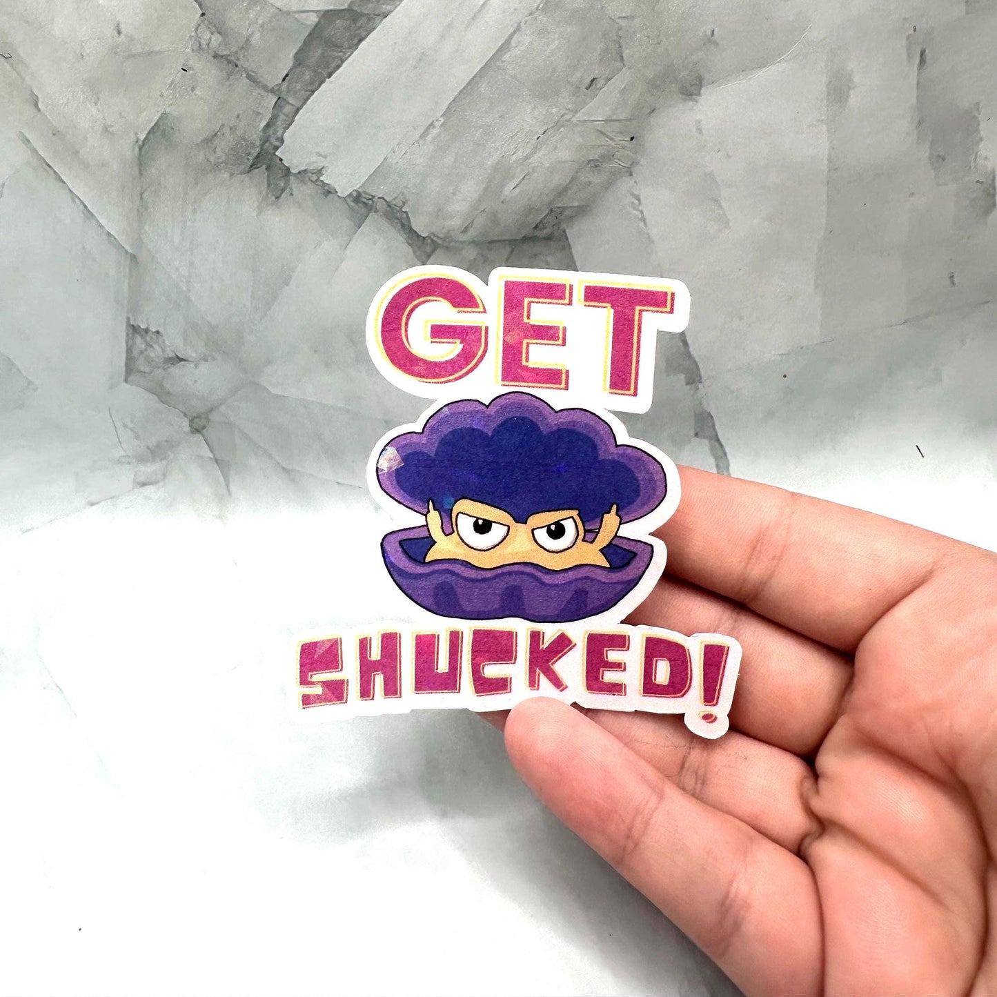 Get Shucked Edgy Funny Sticker