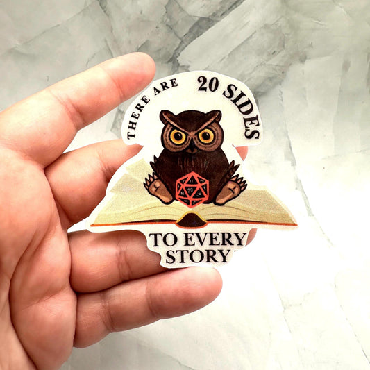 20 Sides to Every Story D&D Sticker