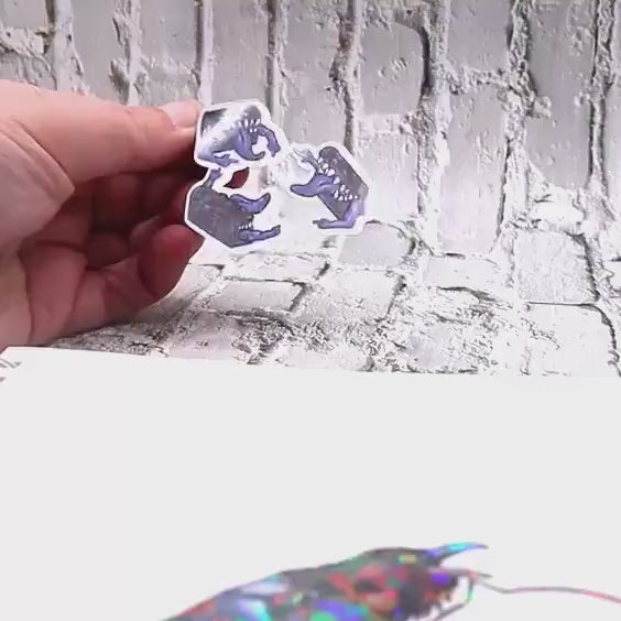 DnD Mimic Spiderman Meme Holographic Sticker