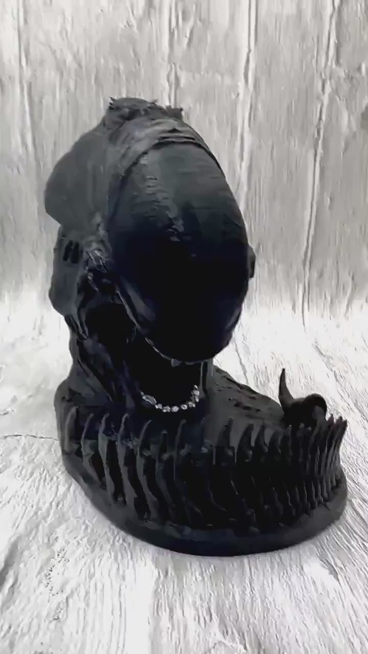 Alien Dice Tower with Handmade Resin Dice