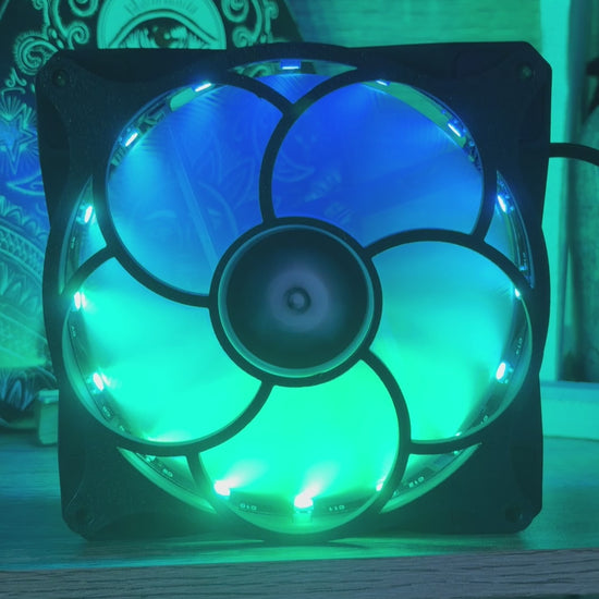 This minimalist flower-shaped custom PC fan grill enhances both the cooling efficiency and aesthetic of your gaming setup. Compatible with most standard PC fans, its a unique, functional piece for gamers.