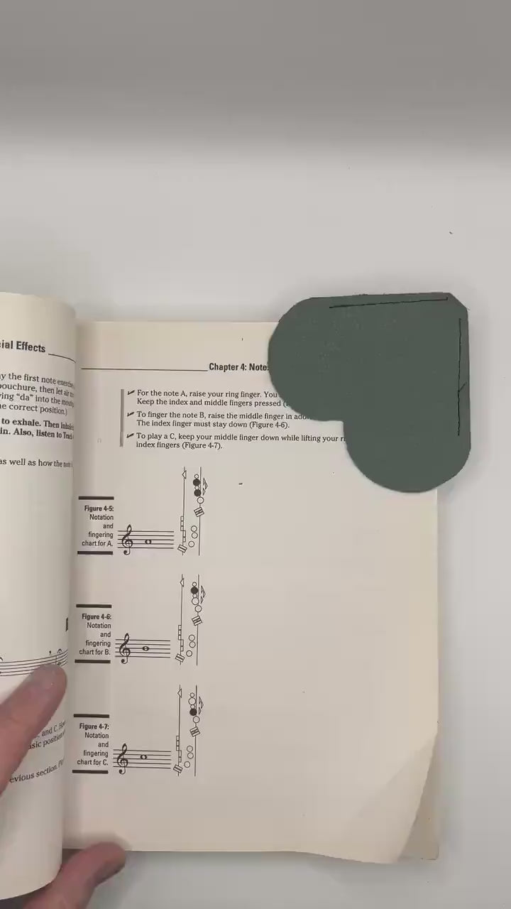 Heart Bookmark | Upcycled Italian Leather Page Marker