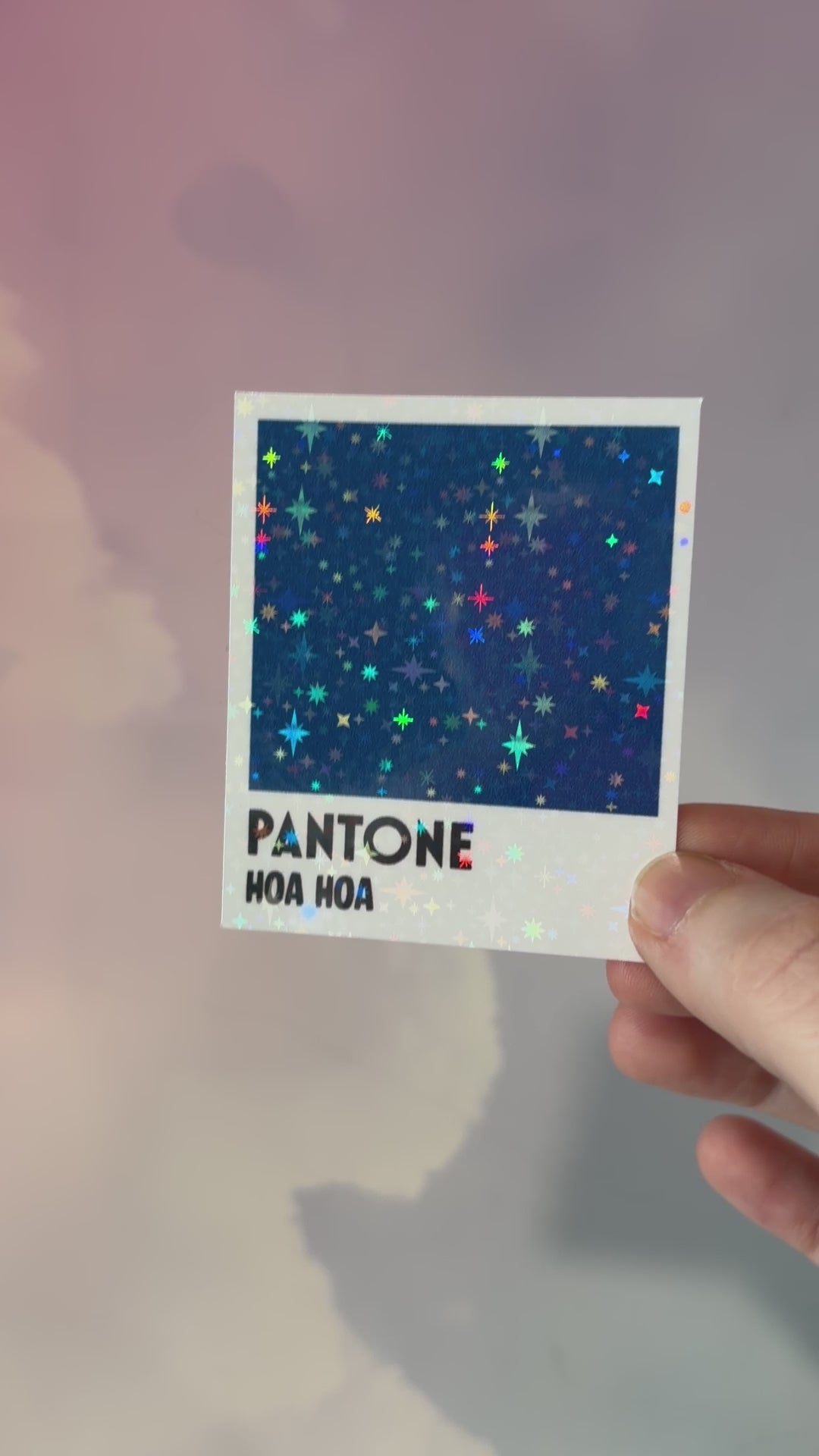 Twilight-inspired paint sample sticker styled like a paint store color card, available with “Hoa Hoa” or “Skin of a Killer” vampire-themed text.