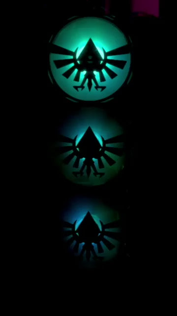 Legend of Zelda decorative PC fan cover with Hylian crest design. Made from durable material and perfect for gaming PC builds with a unique, custom touch.