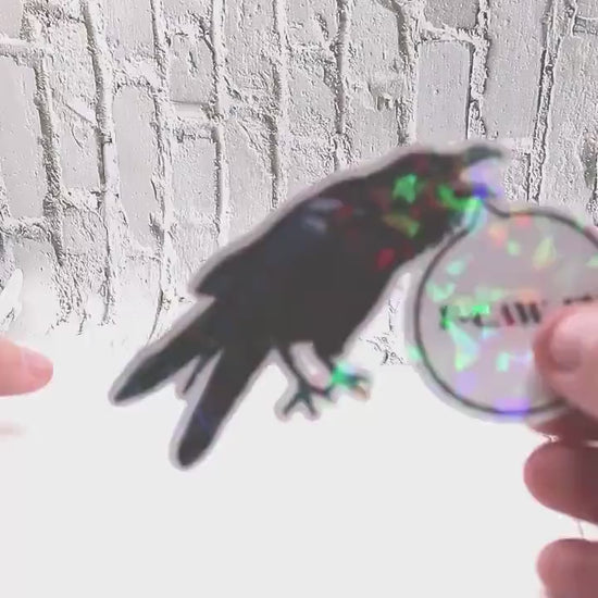 Raven Pun Sticker Sheet | Gothic Horror Raven Stickers