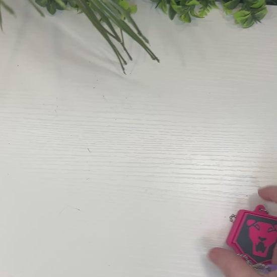 3D Printed Kpop Demon Hunters clickers featuring the Huntrix and Saja Boys logos. Perfect for fans, gamers, and collectors who love fidget toys and Kpop-inspired accessories.